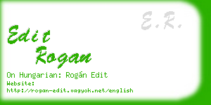 edit rogan business card